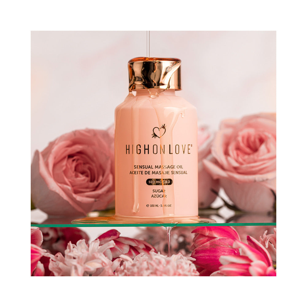 HighOnLove - HighOnLove CBD Sensual Massage Oil Sugar High - Lubricants, Creams & Glides - Liquid
