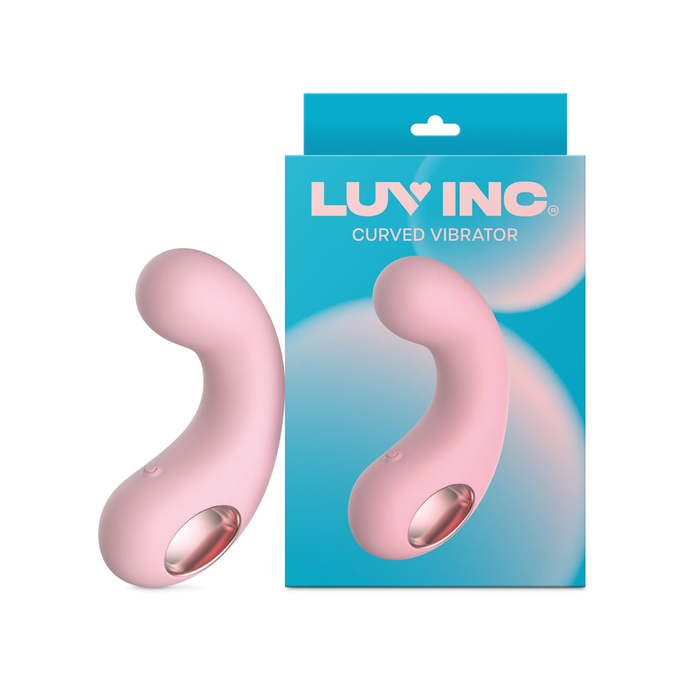 Luv Inc. - Luv Inc Cv77: Curved Vibrator Light Pink - Vibrators - Silicone