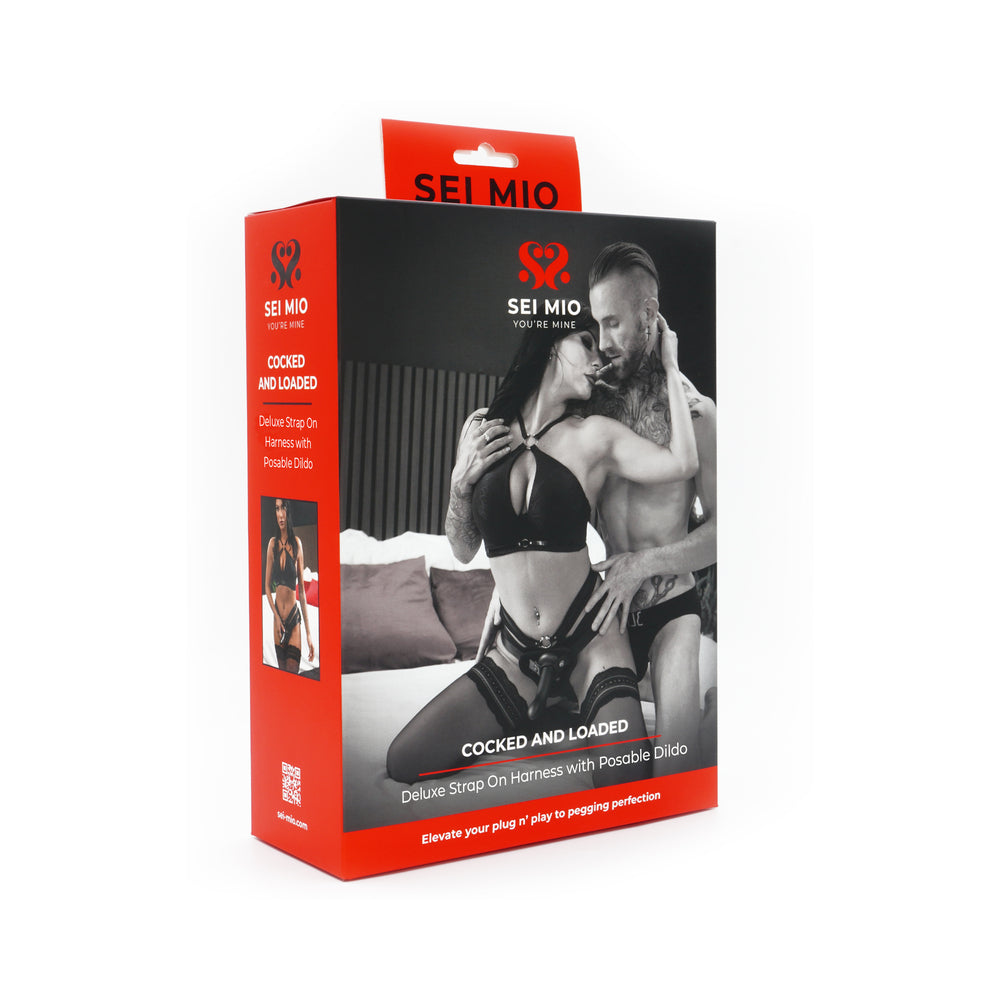 Creative Conceptions - SEI MIO Cocked and Loaded Advanced Strap-On Harness and 6.5 in. Dildo - Harnesses & Strap-Ons - Silicone