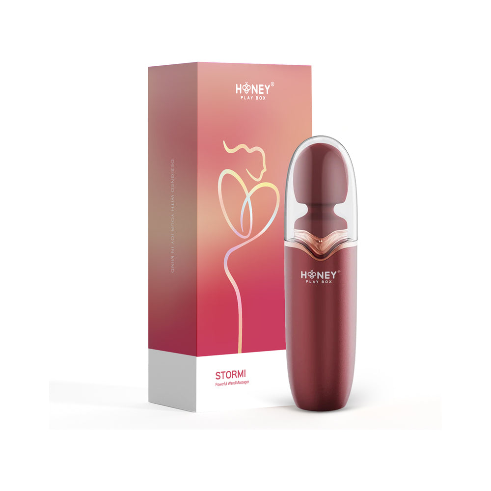 Honey Play Box - Honey Play Box Stormi Powerful Wand Massager With Charging Case - Vibrators - Silicone