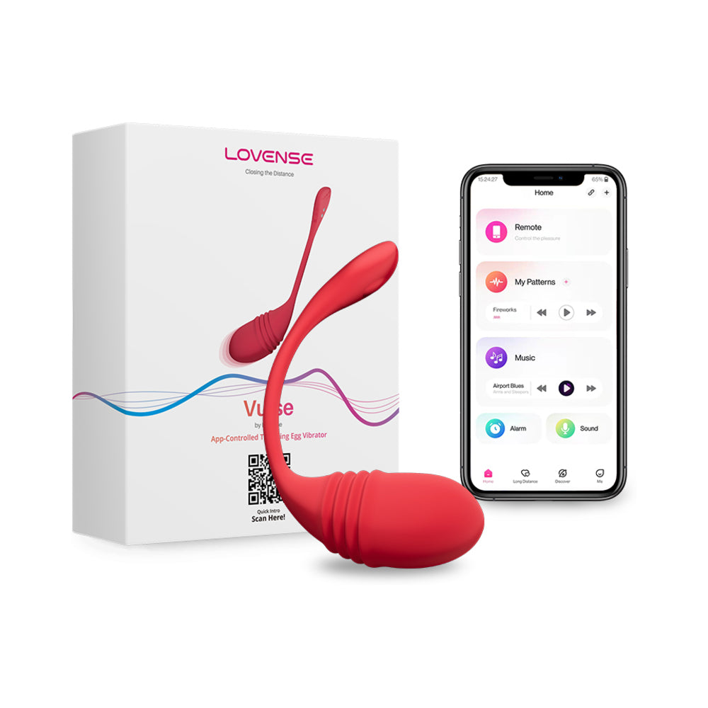 Lovense - Lovense Vulse Thrusting and Vibrating Egg - Vibrators - Silicone