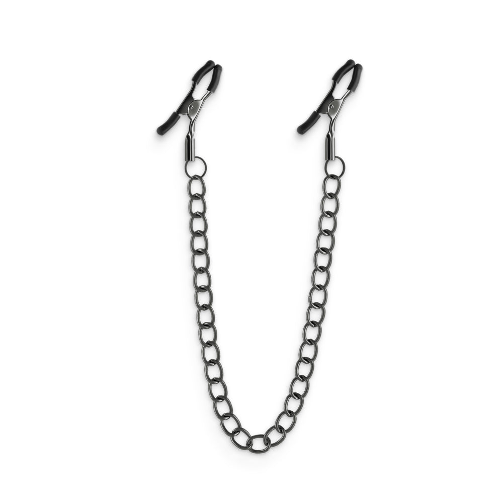 NS Novelties - Bound Nipple Clamps DC2 Gunmetal - Bondage & Fetish Toys - Metal