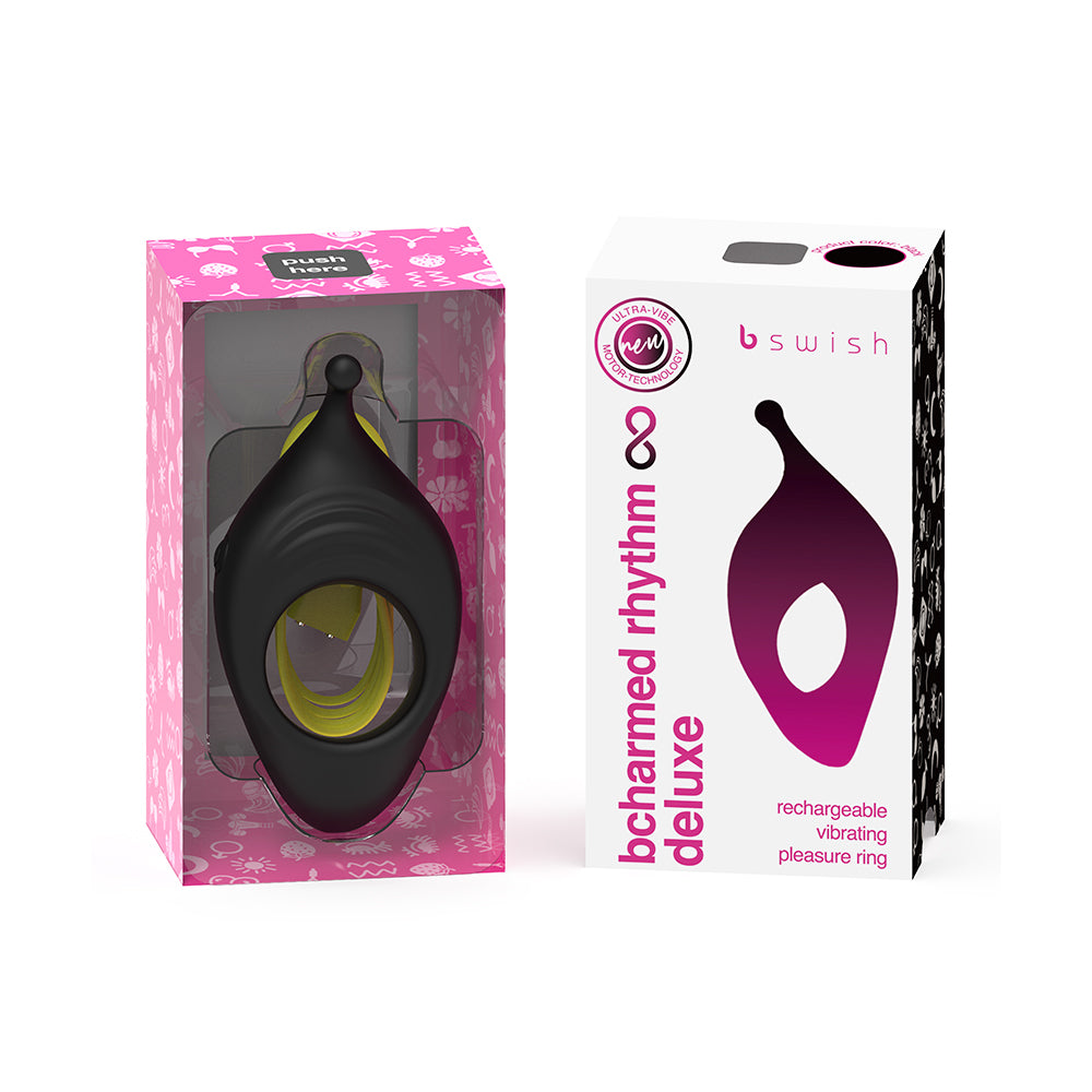 B Swish - B Swish Bcharmed Rhythm Infinite Deluxe Black - Vibrators - Silicone
