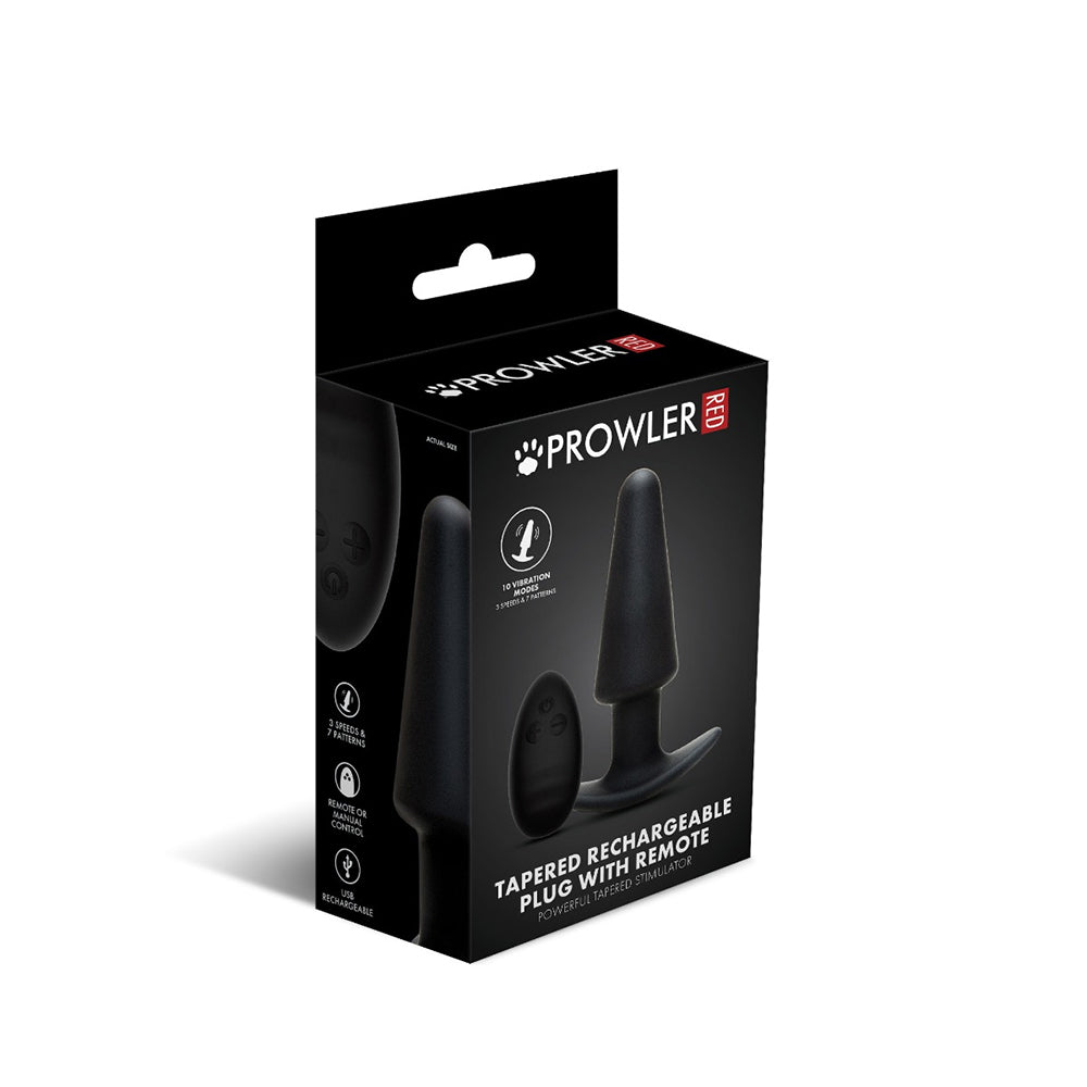 Prowler RED - Prowler RED Tapered Rechargeable Plug with Remote - General