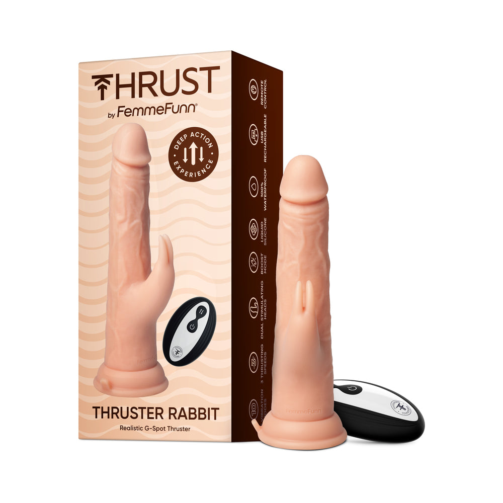 FemmeFunn - FemmeFunn Thruster Rabbit Nude - Vibrators - Silicone