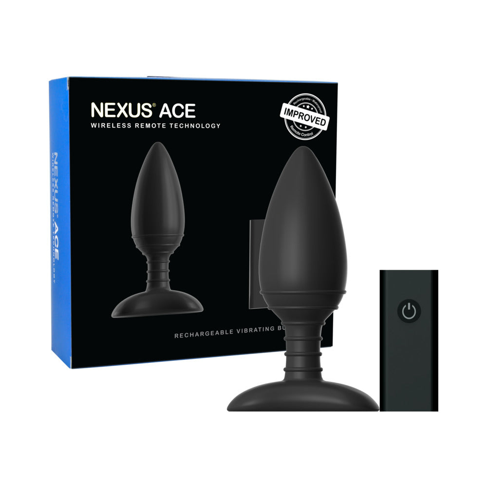 Nexus - Nexus Ace Large Remote Control Vibrating Butt Plug - Anal Toys & Stimulators - Silicone