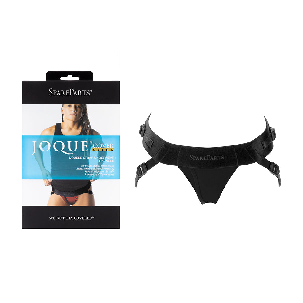 SpareParts - SpareParts Joque Cover Undwr Harness Black (Double Strap) Size B Nylon - Harnesses & Strap-Ons - Nylon