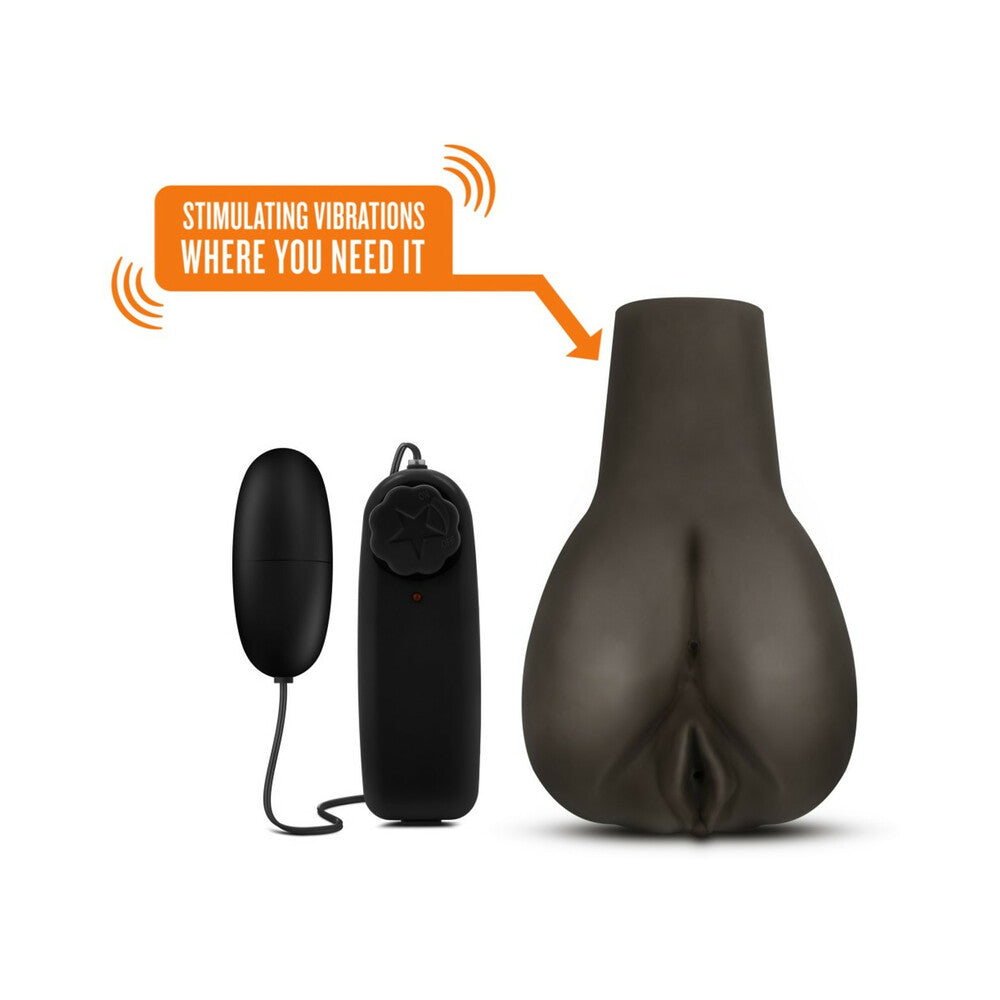 Blush - Hot Chocolate Doggy Style Deanna Vibrating Masturbator Brown - Masturbation Aids for Males - TPE/TPR/Elastomers