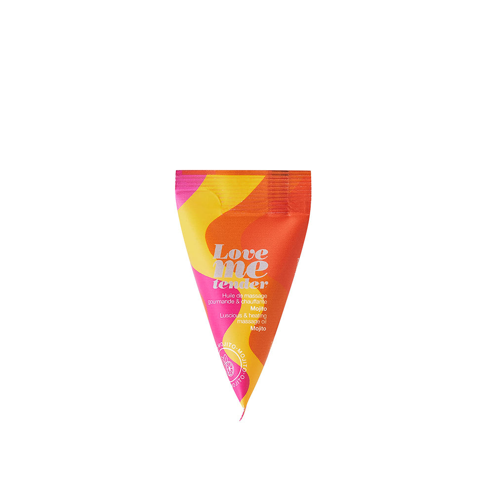 Lovely Planet - Love to Love Love Me Tender Luscious & Heating Massage Oil Mojito 12/Bag 0.33 oz. - Lubricants, Creams & Glides