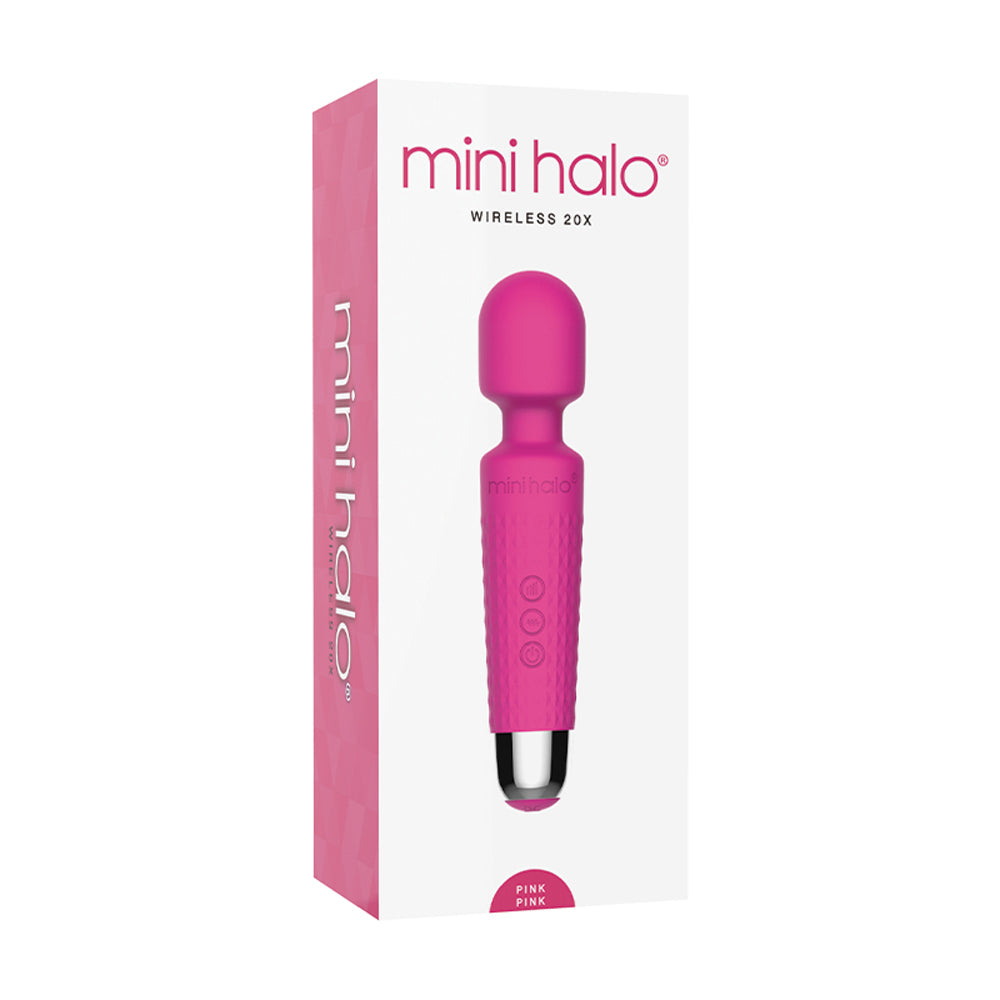 Shibari - Mini Halo Wireless Wand 20X Silicone Pink Pink - Vibrators - Silicone