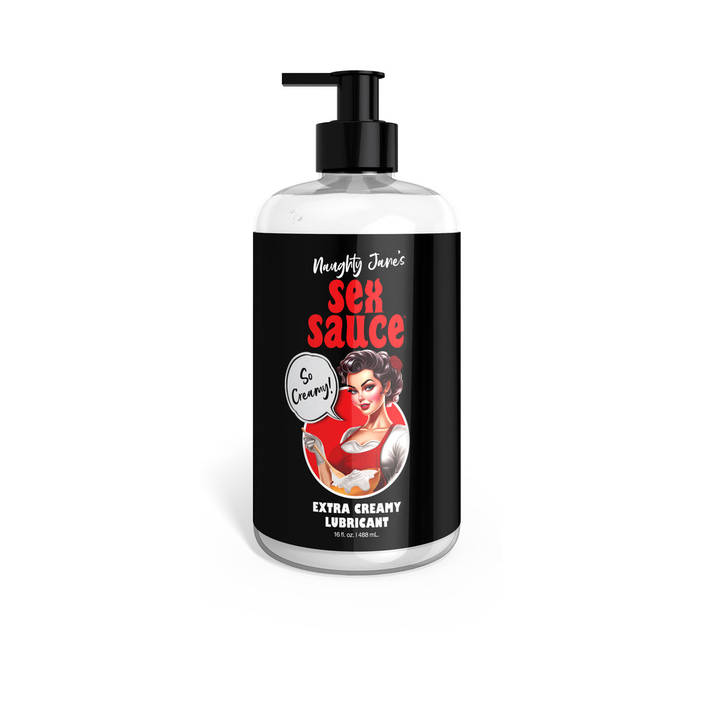 XR Brands - Naughty Jane''s Sex Sauce Extra Creamy Lubricant 16 oz. - Lubricants, Creams & Glides - Liquid