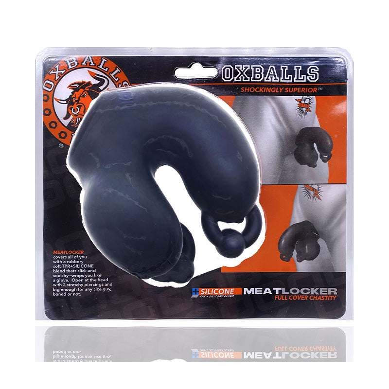 Oxballs - Oxballs Meatlocker Chastity Black Ice - General - TPE/TPR/Elastomers