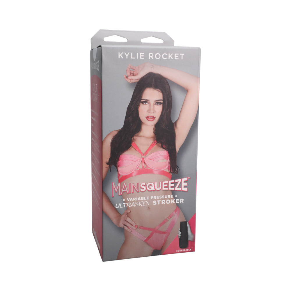 Doc Johnson - Main Squeeze Kylie Rocket ULTRASKYN Stroker Pussy Vanilla - Masturbation Aids for Males - TPE/TPR/Elastomers