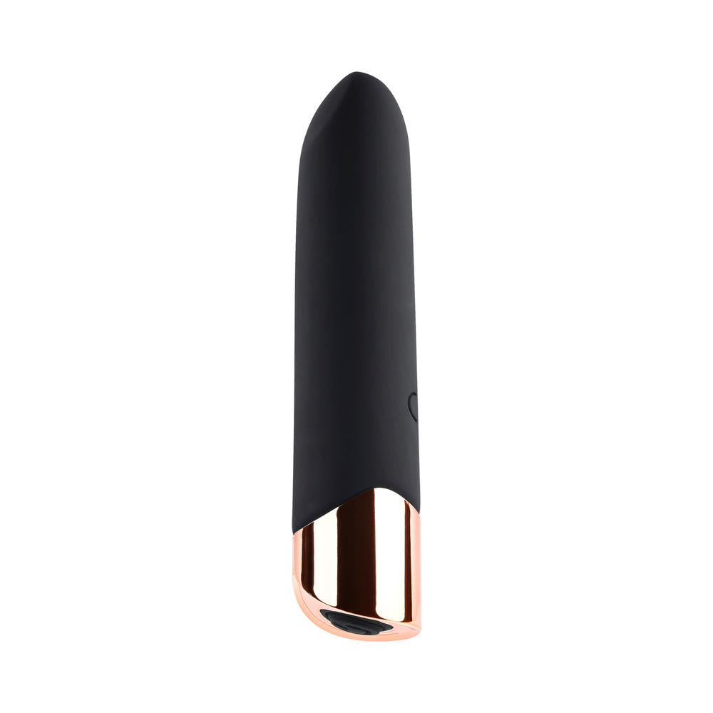 Gender X - Gender X The Gold Standard Rechargeable Silicone Bullet Vibrator Black/Gold - Vibrators - Silicone