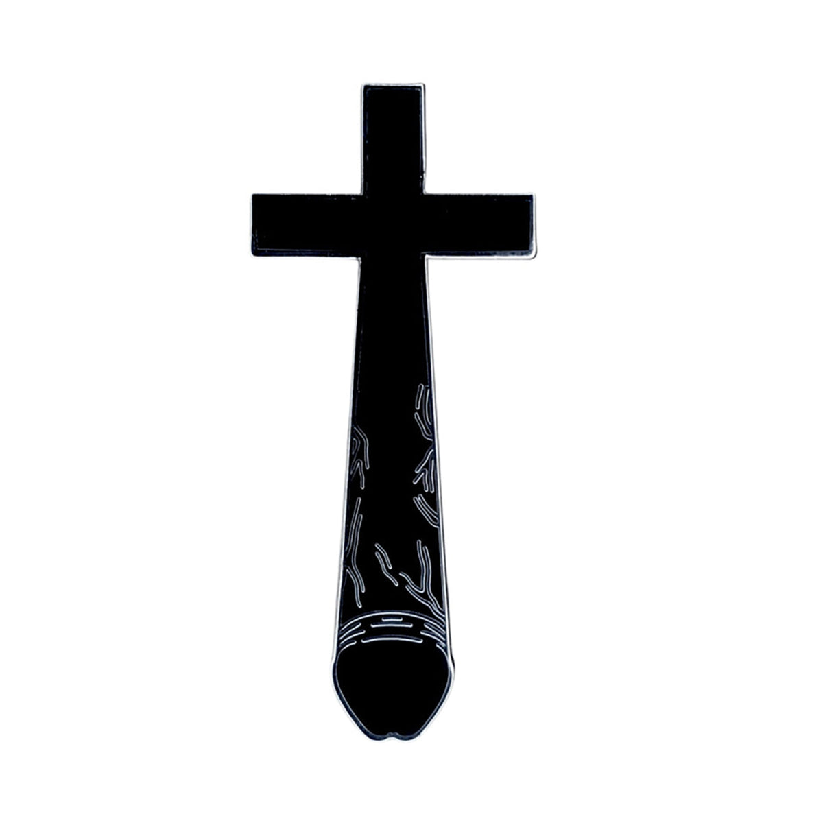 Geeky & Kinky - Geeky & Kinky Crucifux Enamel Pin - Novelties & Games - Metal