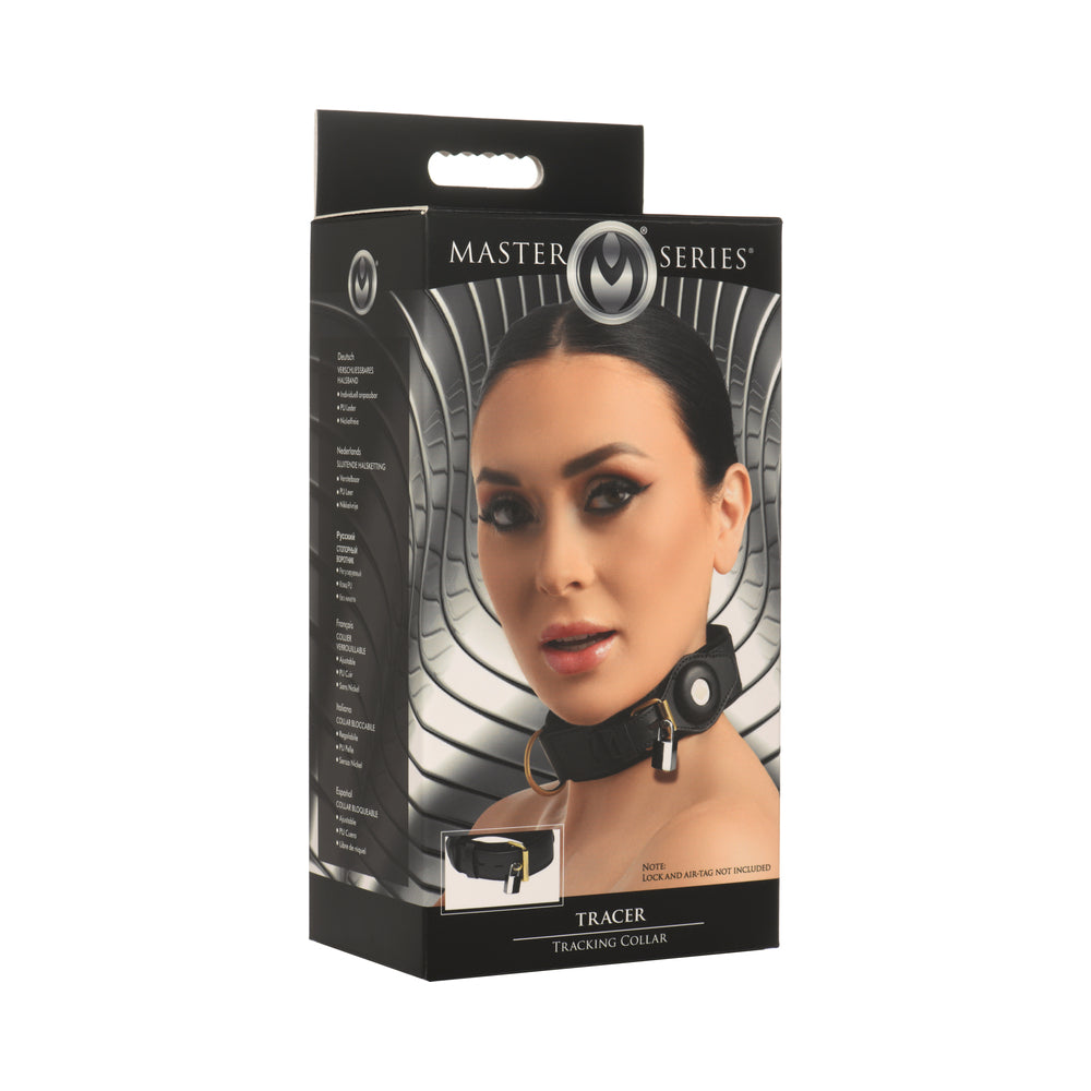 XR Brands - Master Series Tracer Tracking Collar - Bondage & Fetish Toys - Polyurethane