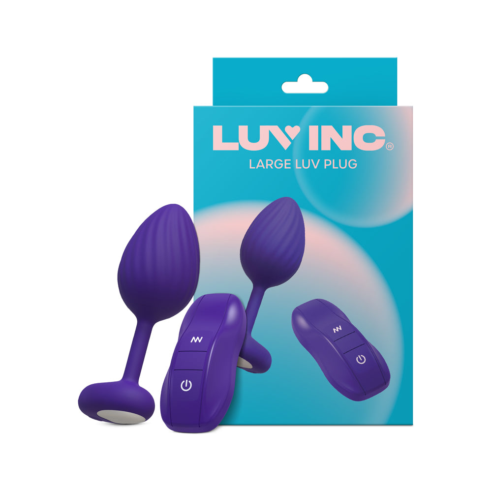 Luv Inc. - Luv Inc. Lp41: Luv Plug Purple Large - Anal Toys & Stimulators - Silicone