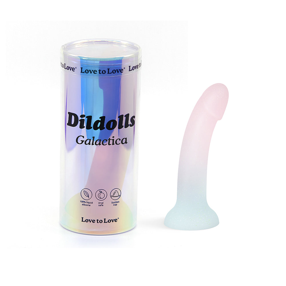Lovely Planet - Love to Love Dildolls Galactica Unicorn Colors and Glitter - Dildos - Silicone