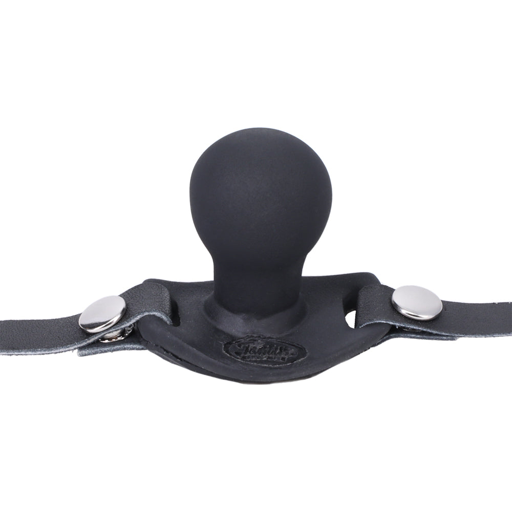 Tantus - Tantus Beginner Ballgag Onyx - Bondage & Fetish Toys - Silicone