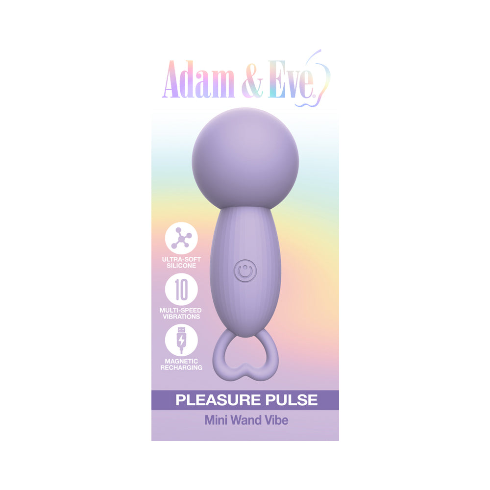 Adam & Eve - Adam & Eve Pleasure Pulse Mini Wand Vibe - Vibrators