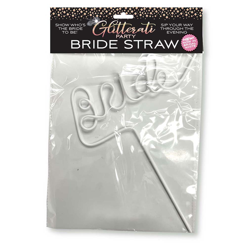 Little Genie - Glitterati Party Bride Straw White - Novelties & Games - Plastic