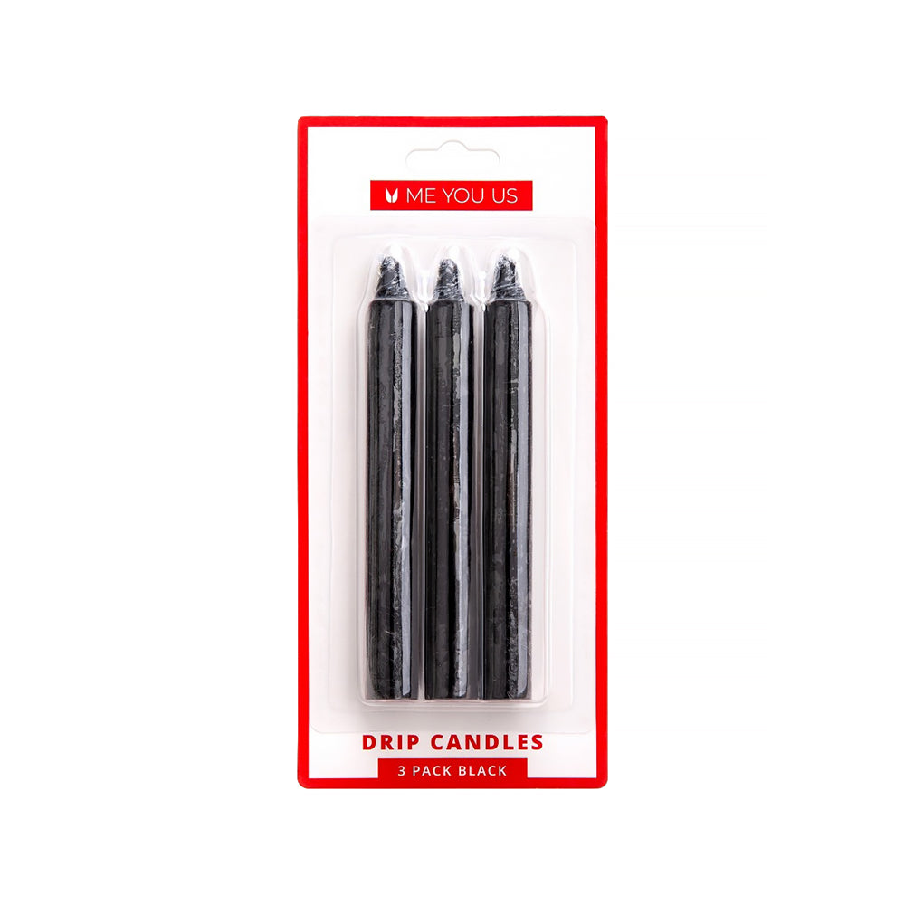 Me You Us - Me You Us Drip Candles 3 Pack Black - Bondage & Fetish Toys