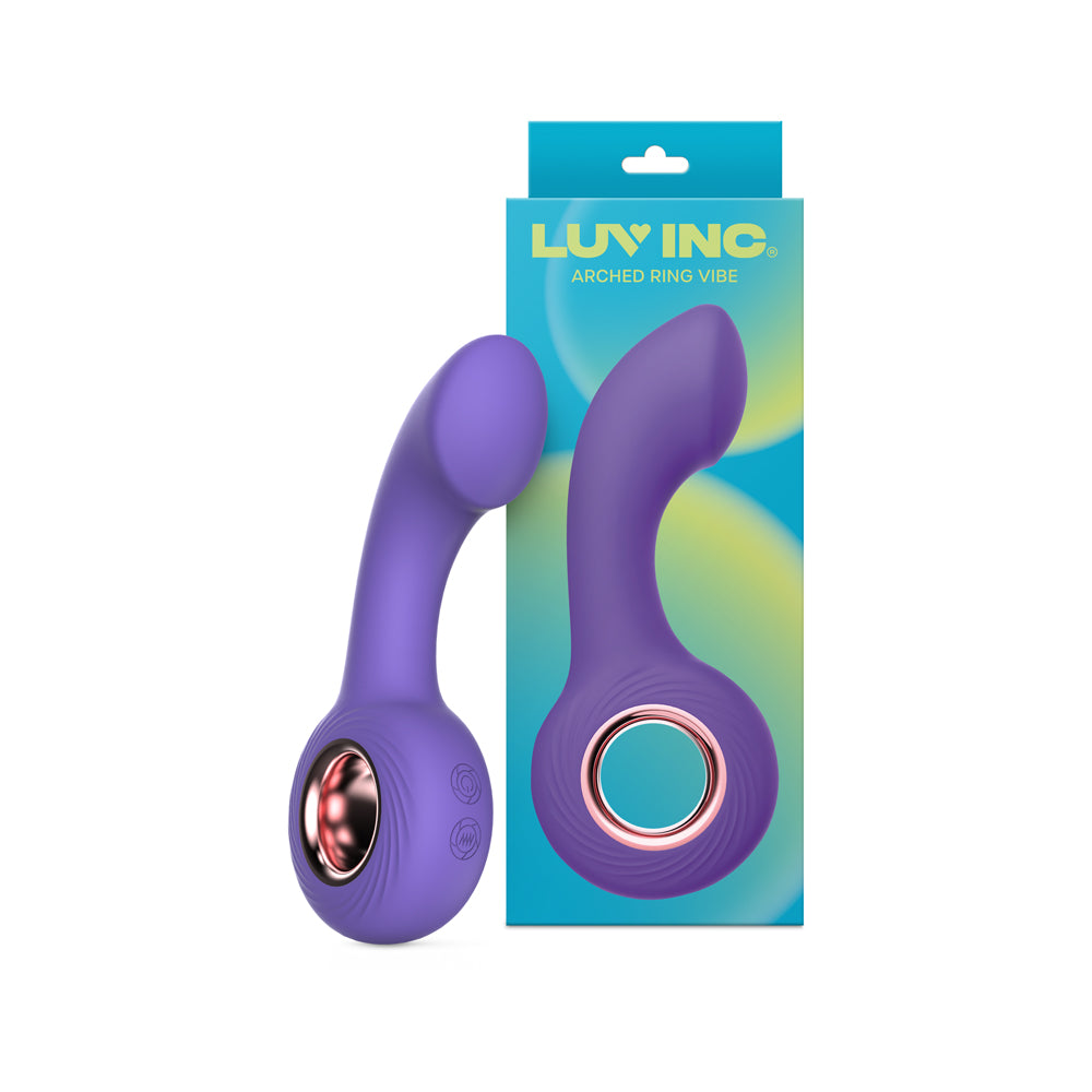 Luv Inc. - Luv Inc Av23: Arched Ring Vibe Purple - Vibrators - Silicone