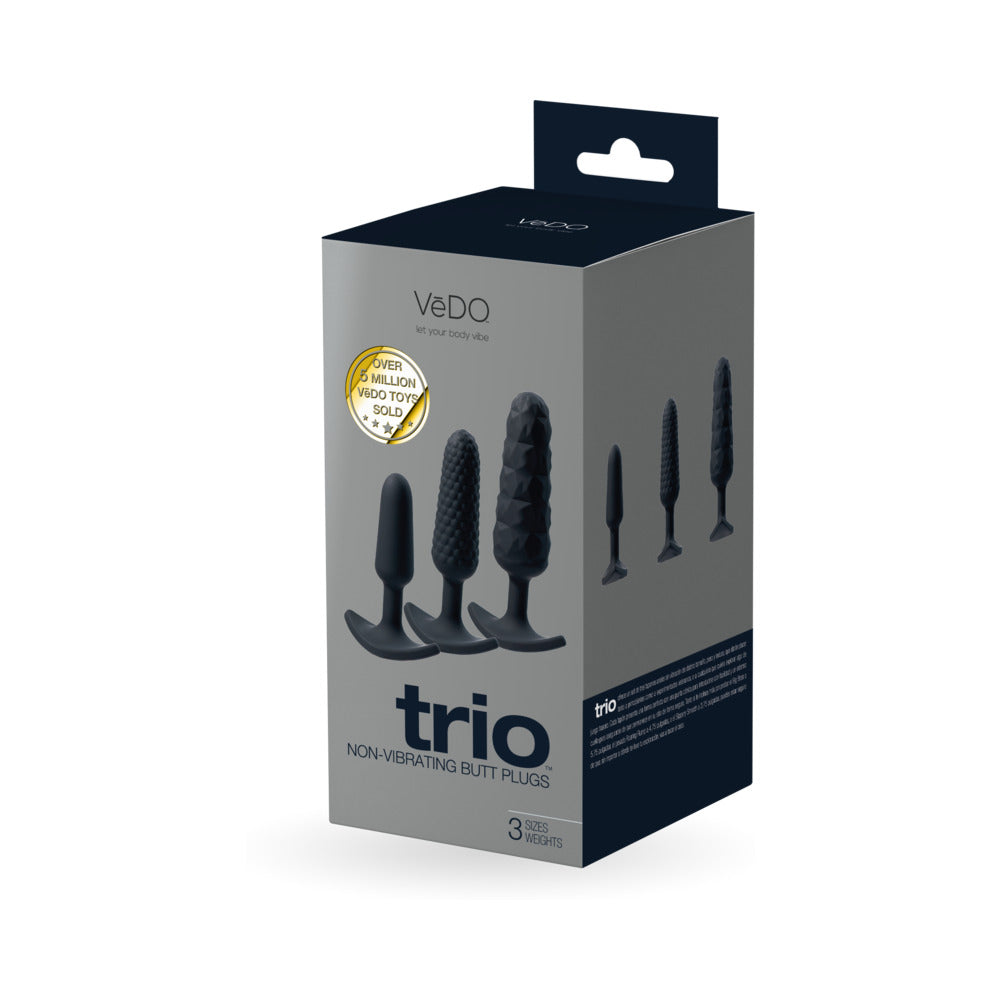VeDO - VeDO Trio Anal Plug Set Black - Anal Toys & Stimulators - Silicone