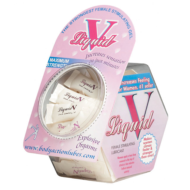 Body Action - Liquid V Female Stimulant Display Bowl (50 pieces) - Supplements & Enhancers - Gel