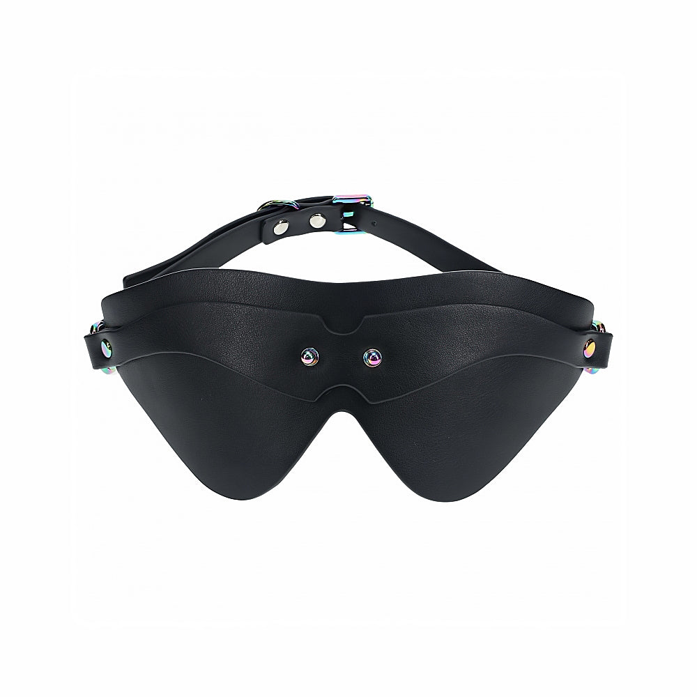 Shots - Ouch! International Venice Collection Blindfold - Bondage & Fetish Toys - Leather