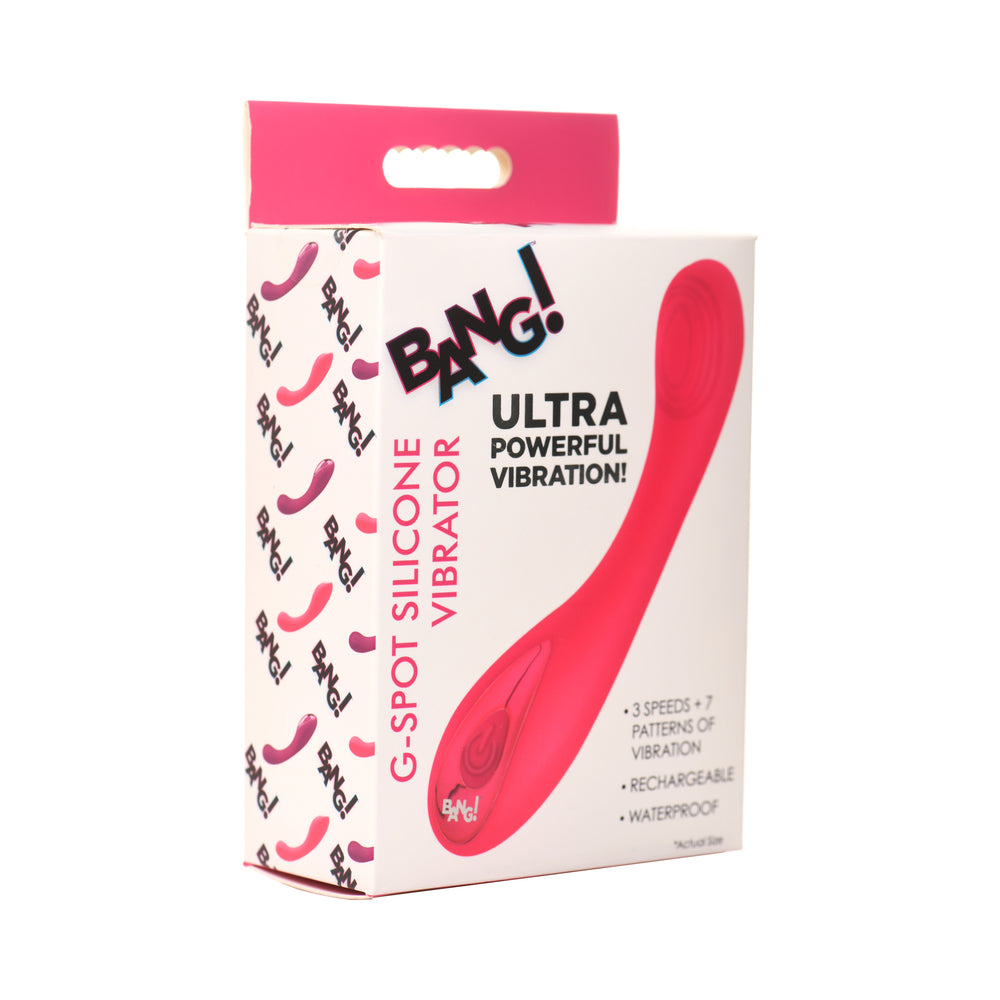 XR Brands - BANG! G-Spot Silicone Vibrator Pink - Vibrators - Silicone
