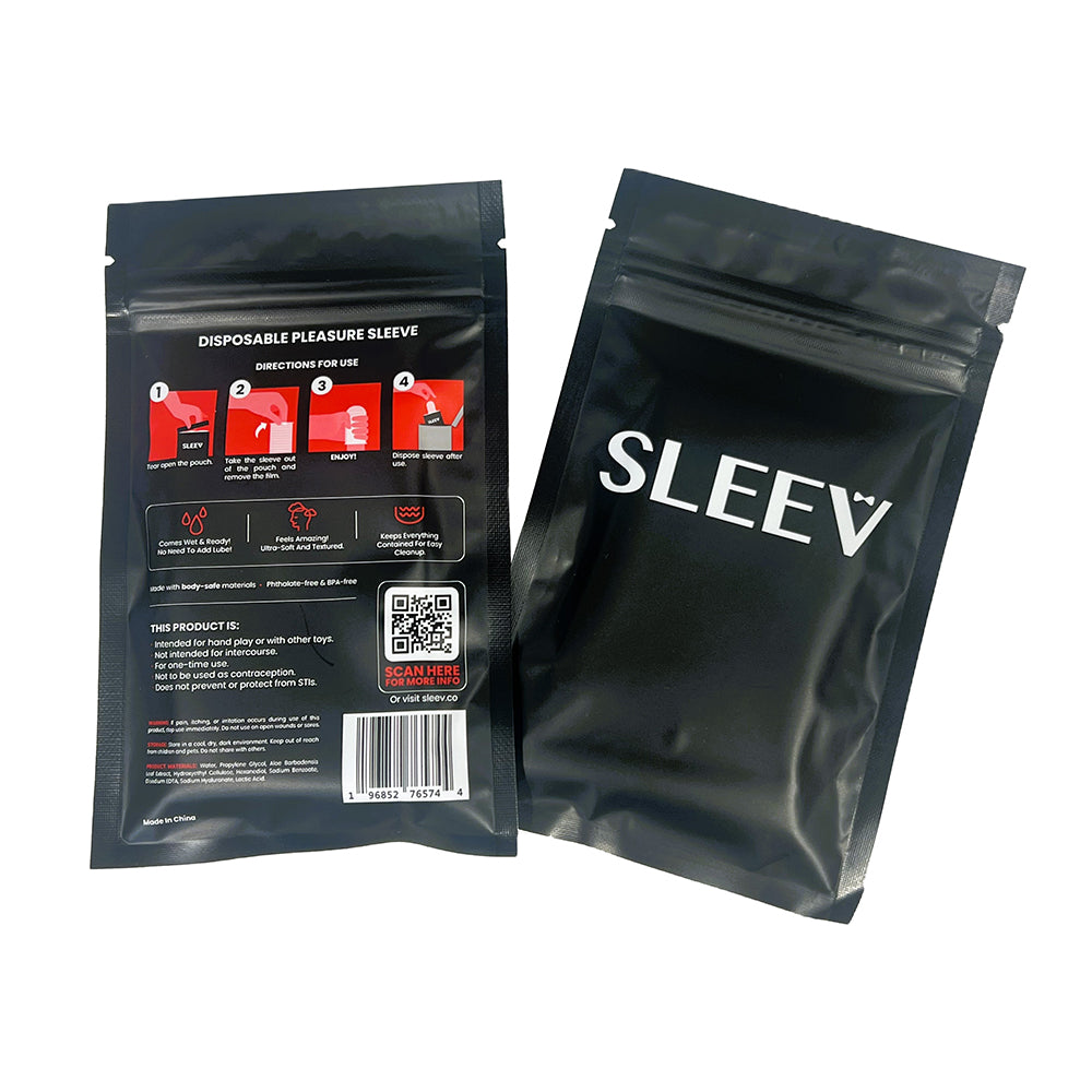 SLEEV - Sleev Individual Pouch - Masturbation Aids for Males - TPE/TPR/Elastomers