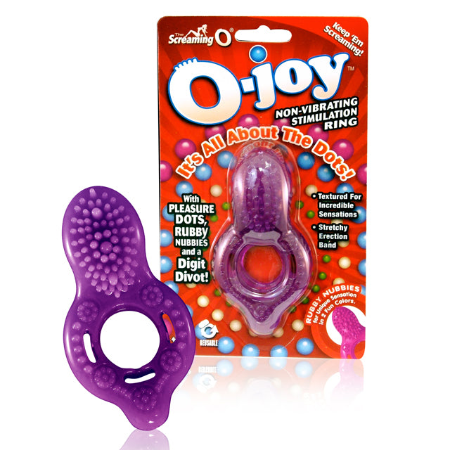 Screaming O - Screaming O O-joy Cock Ring Purple - Accessories - TPE/TPR/Elastomers