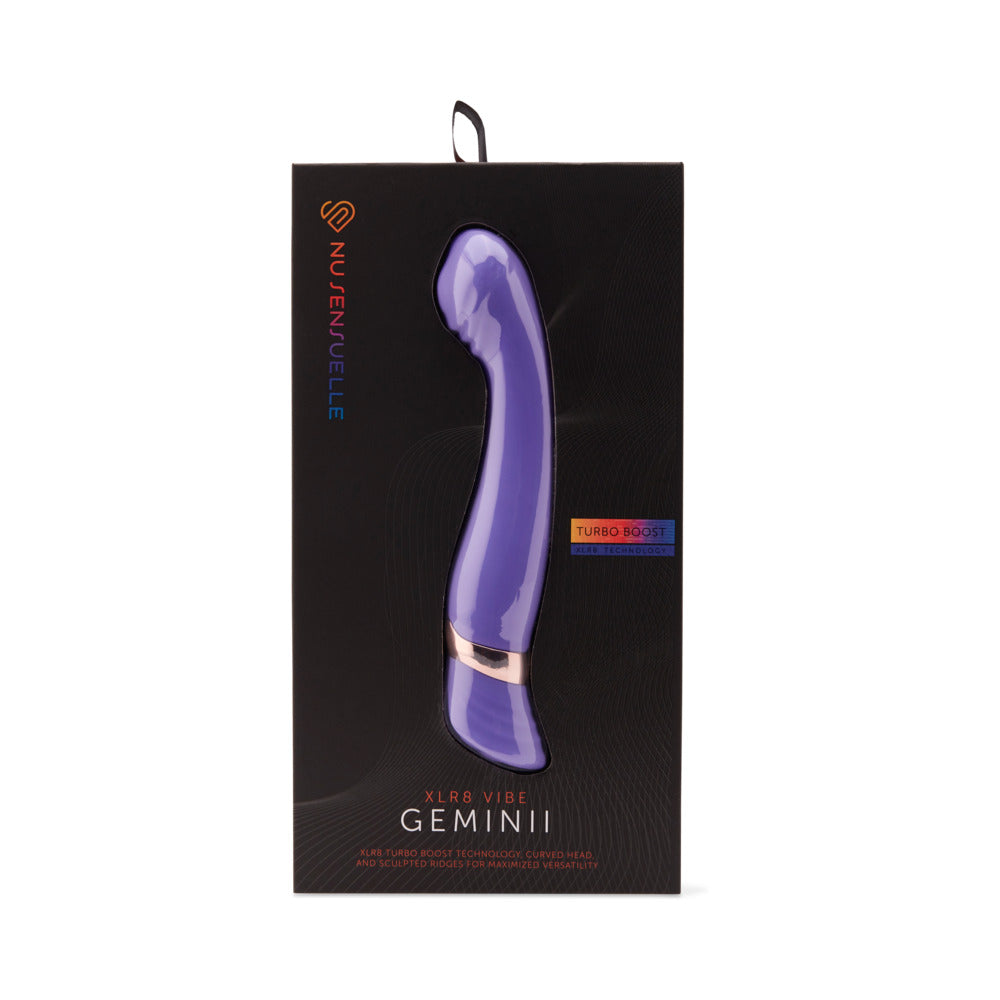 Nu Sensuelle - Nu Sensuelle Geminii Xlr8 14 Func Double Motor Vibe - Ultra Violet - Vibrators - Silicone