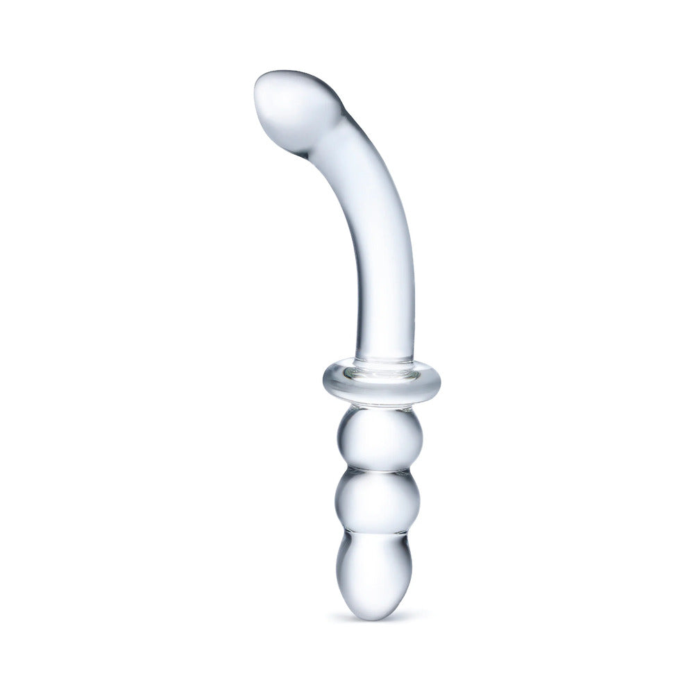 Electric Eel - Glas 8 in. Ribbed G-Spot Glass Dildo - Dildos - Glass