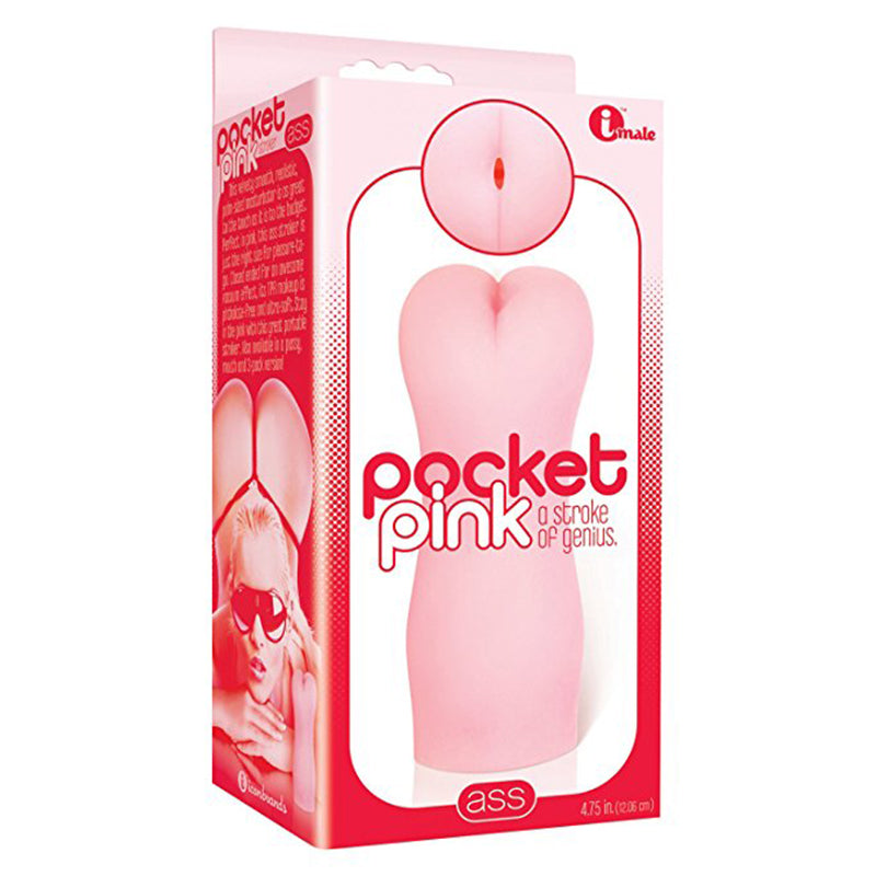 Icon Brands - The 9''s Pocket Pink, Pussy Masturbator - Masturbation Aids for Males - TPE/TPR/Elastomers
