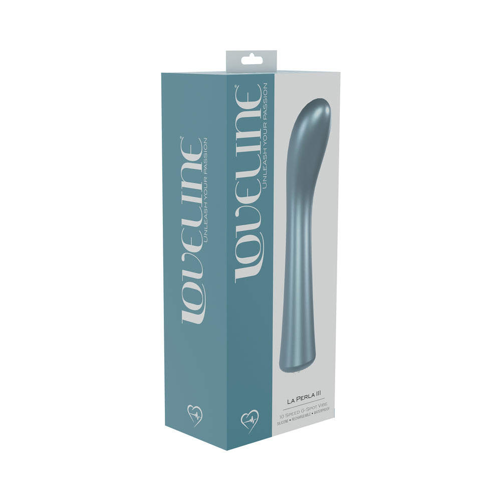Shots - LoveLine La Perla III Rechargeable Silicone G-Spot Vibrator Blue - Vibrators - Silicone