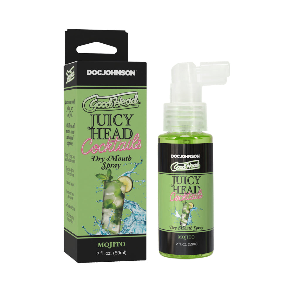 Doc Johnson - GoodHead Juicy Head Cocktails Dry Mouth Spray Mojito 2 oz. - Supplements & Enhancers