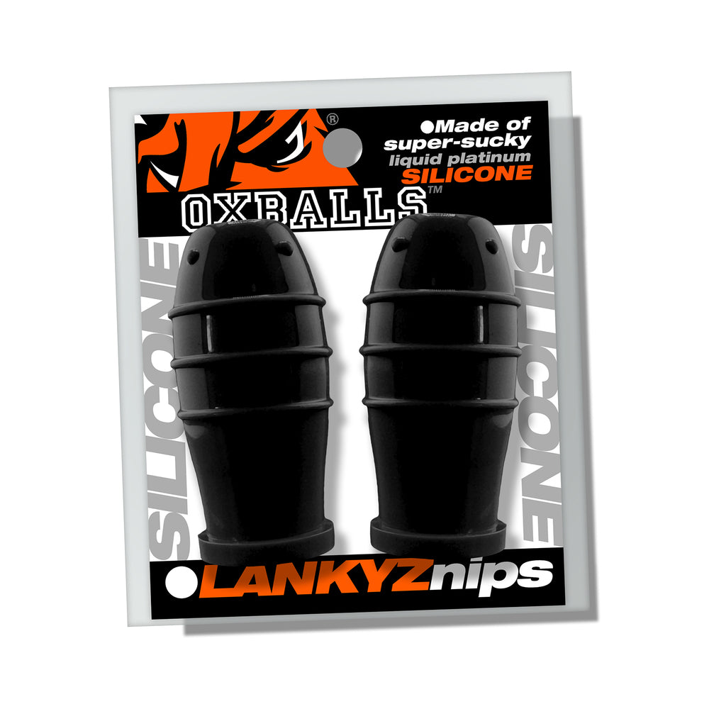 Oxballs - Oxballs Lankyz Silicone Nipsuckers Black - Bondage & Fetish Toys