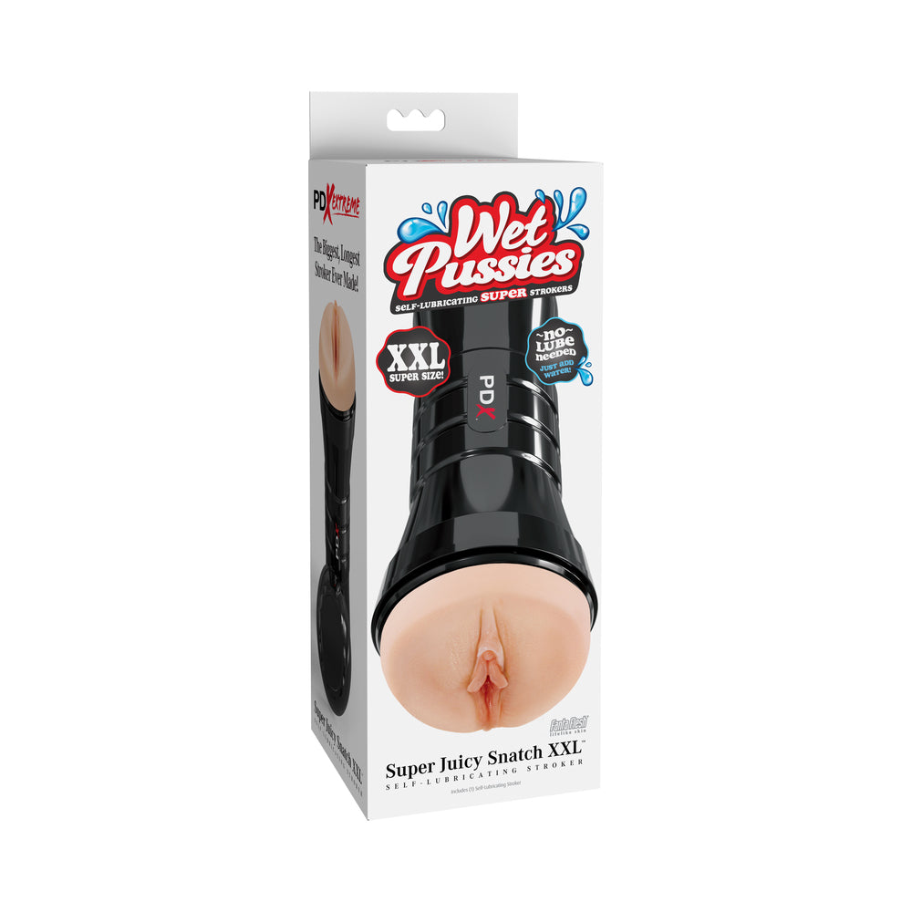 PDX Brands - PDX Extreme Wet Pussies Super Juicy Snatch XXL Light - Masturbation Aids for Males - TPE/TPR/Elastomers