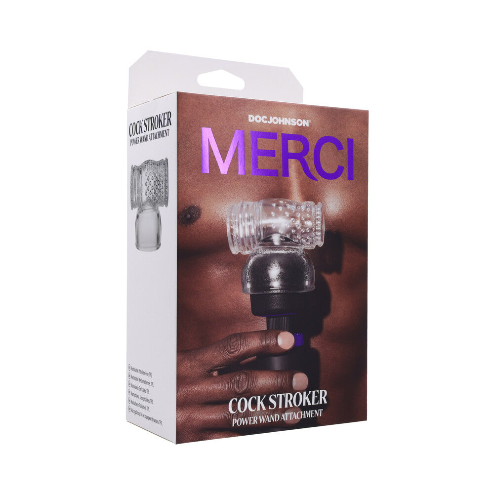Doc Johnson - Merci Cock Stroker Wand Attachment - Masturbation Aids for Males - TPE/TPR/Elastomers
