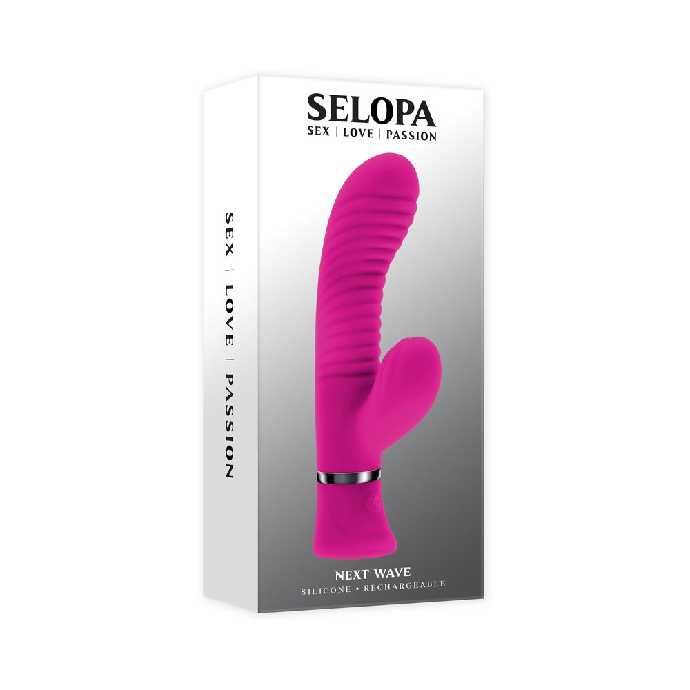 Selopa - Selopa Next Wave Rechargeable Vibrating Dual Stimulator Silicone Pink - Vibrators - Silicone