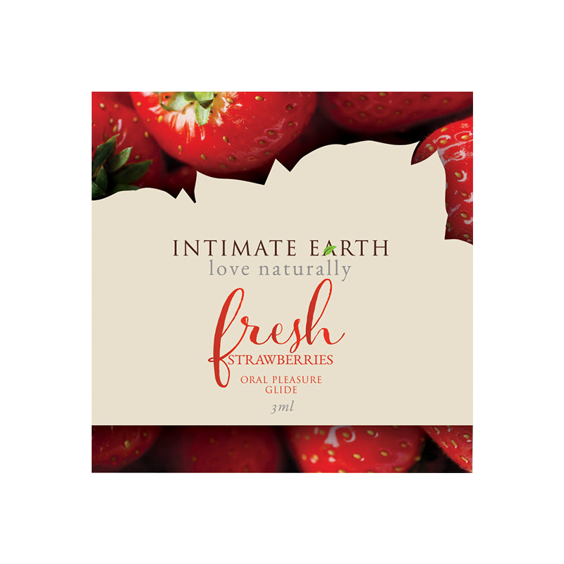 Intimate Earth - Intimate Earth Fresh Strawberry 3 ml/0.10 oz Foil - Lubricants, Creams & Glides - Liquid