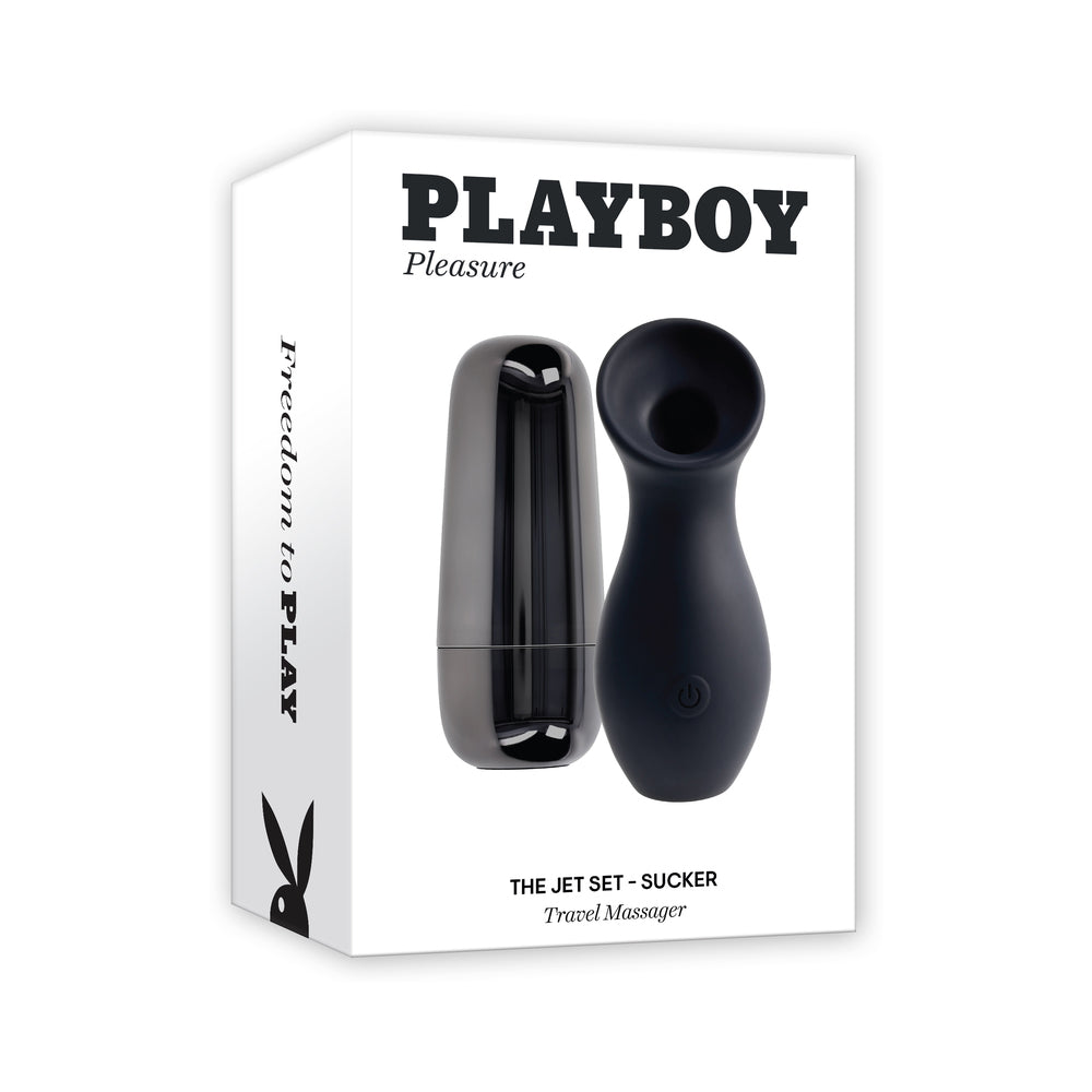 Playboy - Playboy The Jet Set Sucker 2AM/Black - Vibrators - Silicone