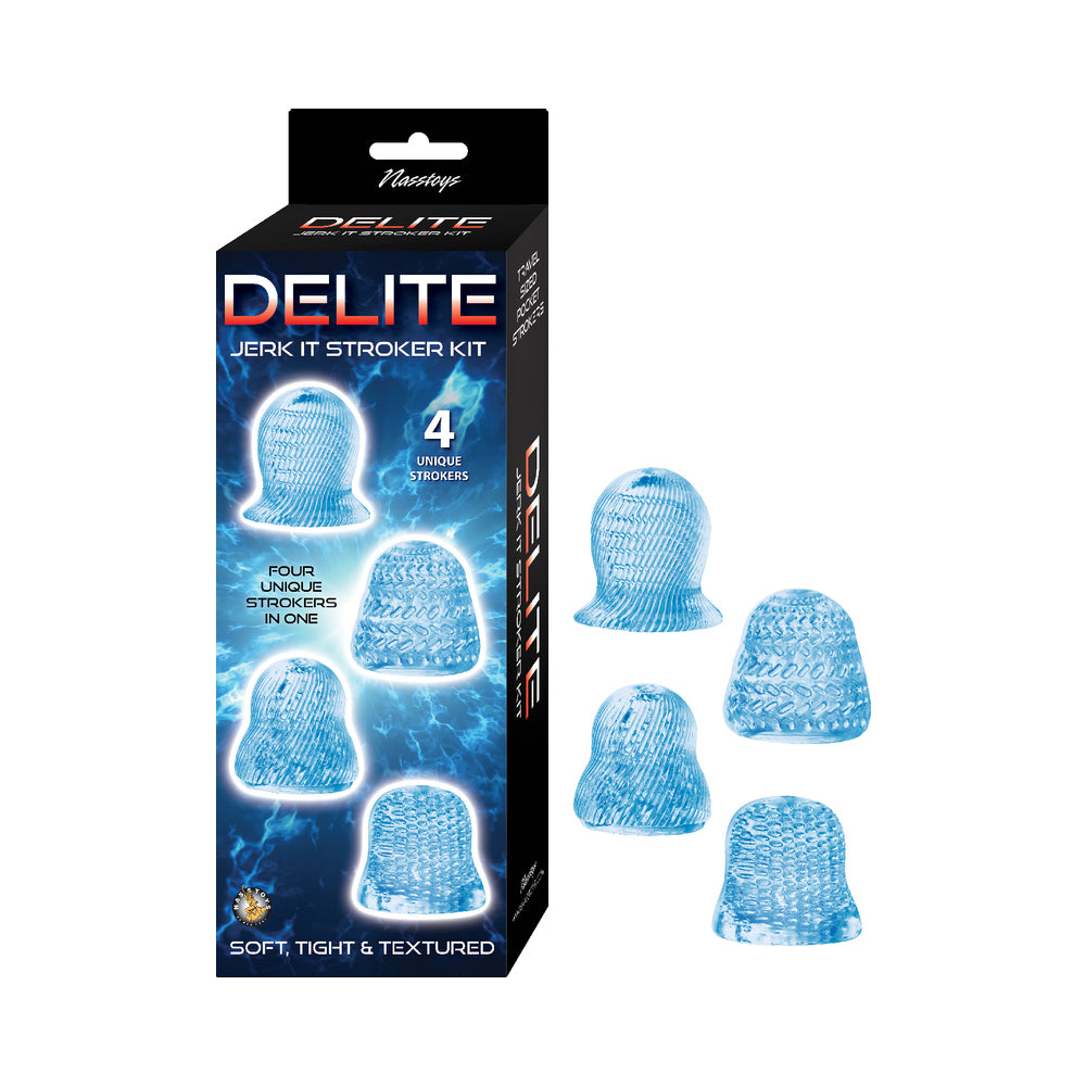 Nasstoys - Delite Jerk It Stroker Kit Blue - Masturbation Aids for Males