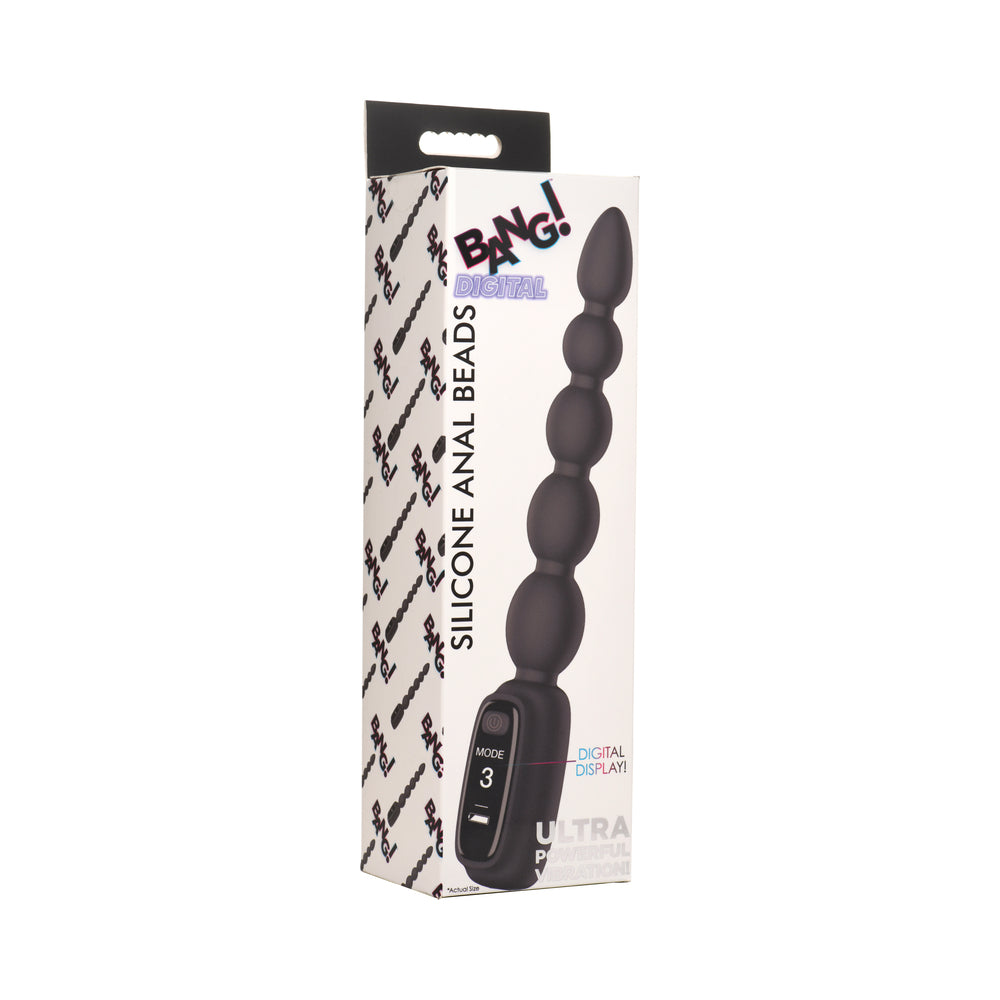 XR Brands - BANG! Digital Silicone Anal Beads - Anal Toys & Stimulators - Silicone
