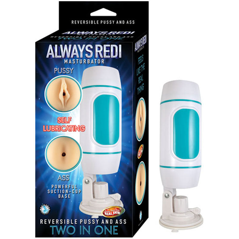 Nasstoys - Always Redi Masturbator Shower Mount Base Self Lubricating Flesh - Masturbation Aids for Males - TPE/TPR/Elastomers