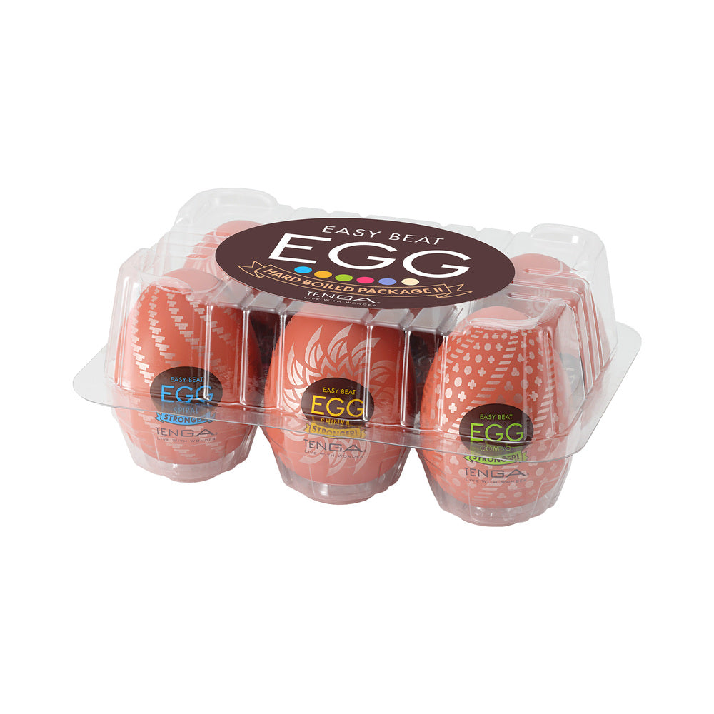 Tenga - Tenga EGG Variety Pack Hard Boiled II 6 Pack - Masturbation Aids for Males - TPE/TPR/Elastomers