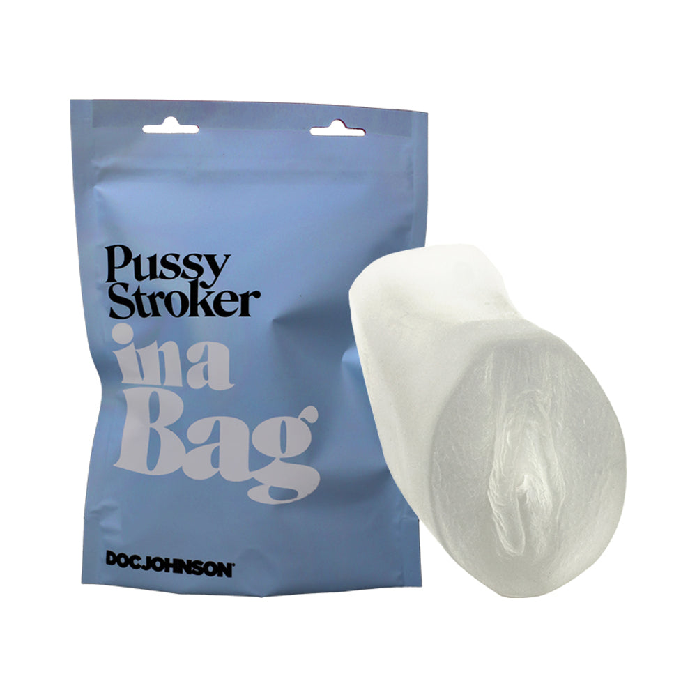Doc Johnson - Doc Johnson Pussy Stroker In A Bag Frost - Masturbation Aids for Males - TPE/TPR/Elastomers