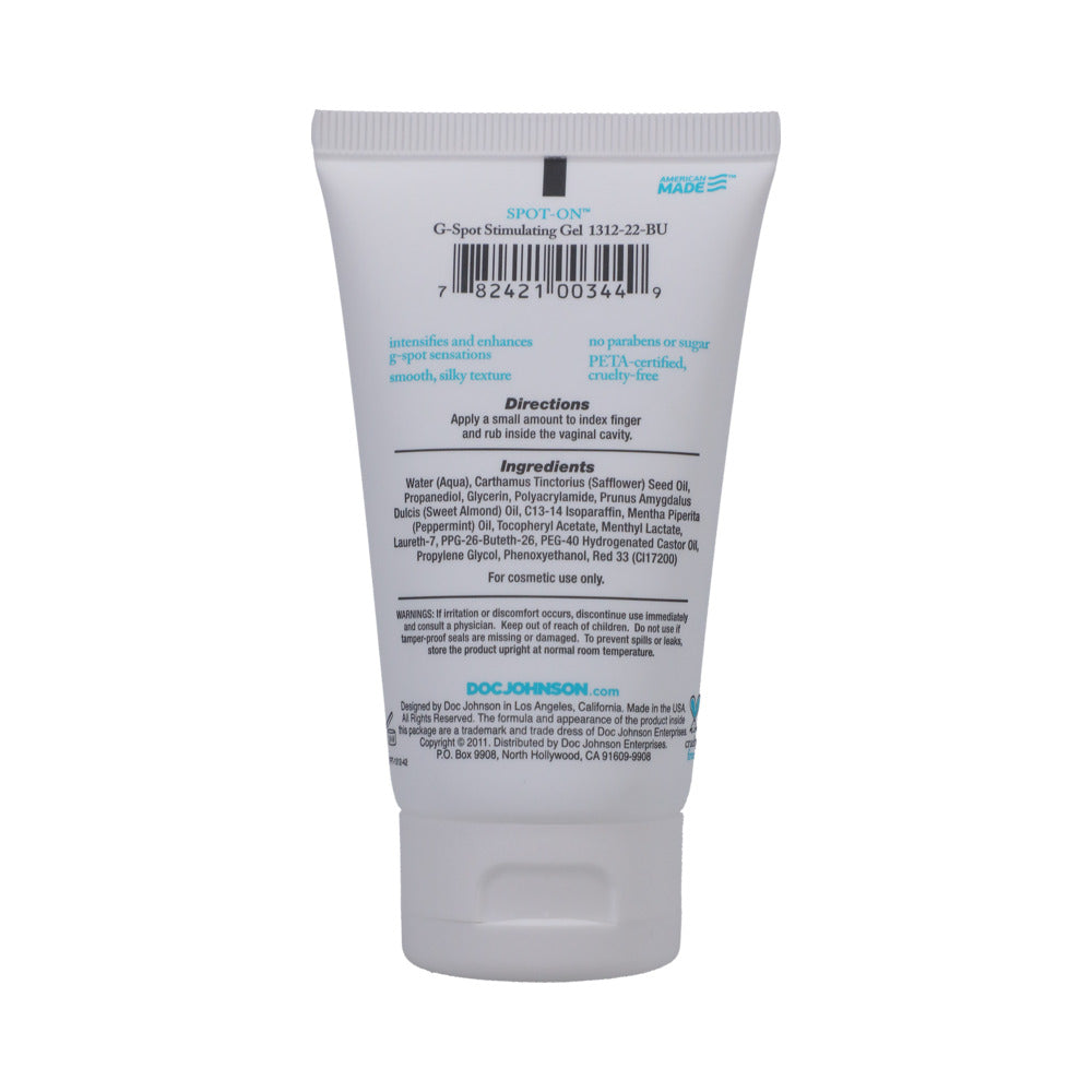 Doc Johnson - Spot-On G-Spot Stimulating Gel 2oz. - Supplements & Enhancers - Cream